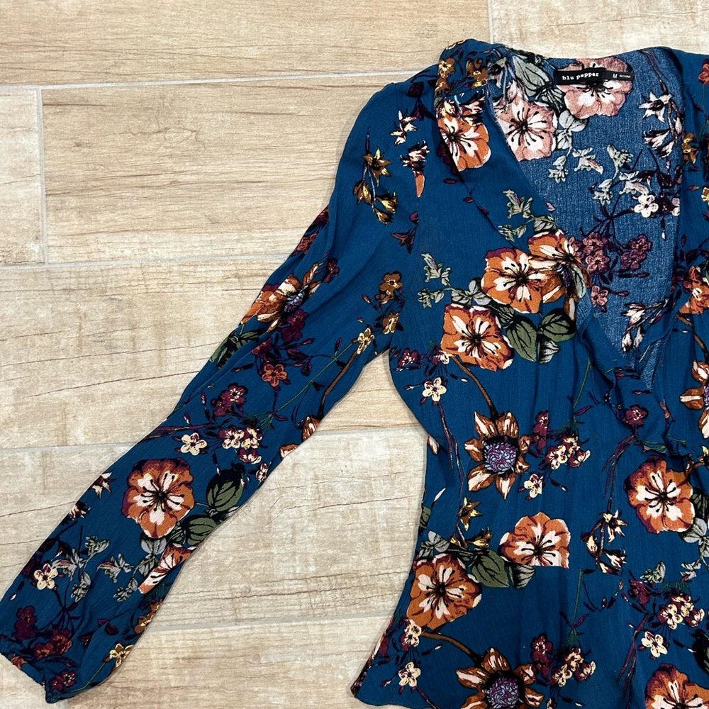 Floral Ruffle Shirt